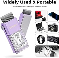 Vista 8 de Kit Limpiador de Pantalla de Laptop y Teclado, Herramienta de Limpieza Electrónica Todo en 1 para MacBook iPad iPhone Pro Celular, Herramienta