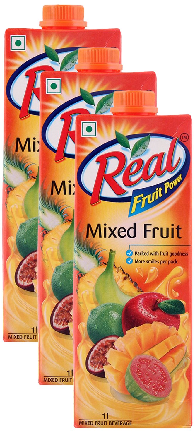 Big Bazaar Combo - Real Fruit Power Juice Mixed Fruit, 1L (Pack of 3) Promo Pack-image-14