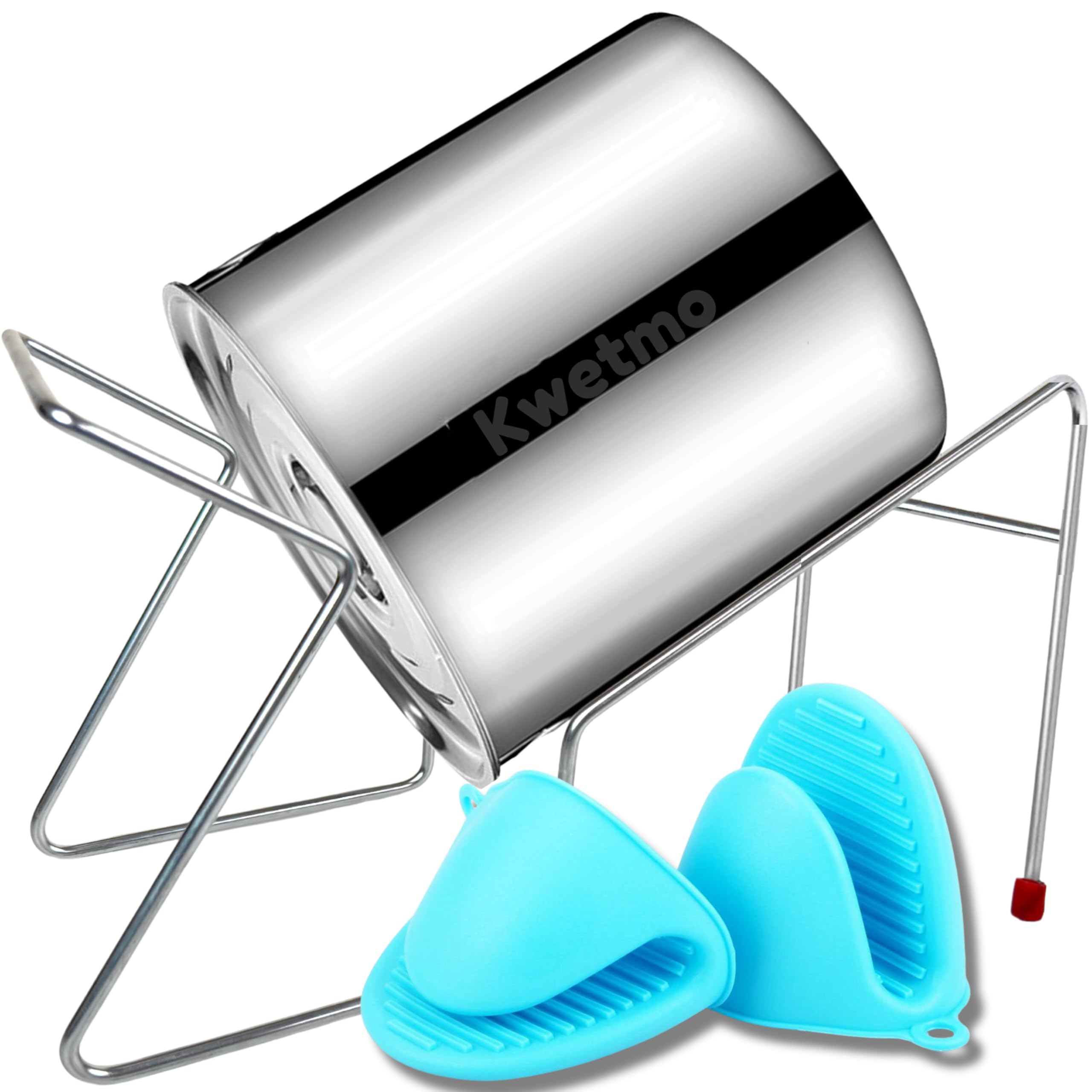 Sponsored Ad - Stainless Steel Hands Free Rice Beans Noodle Pasta Drainer