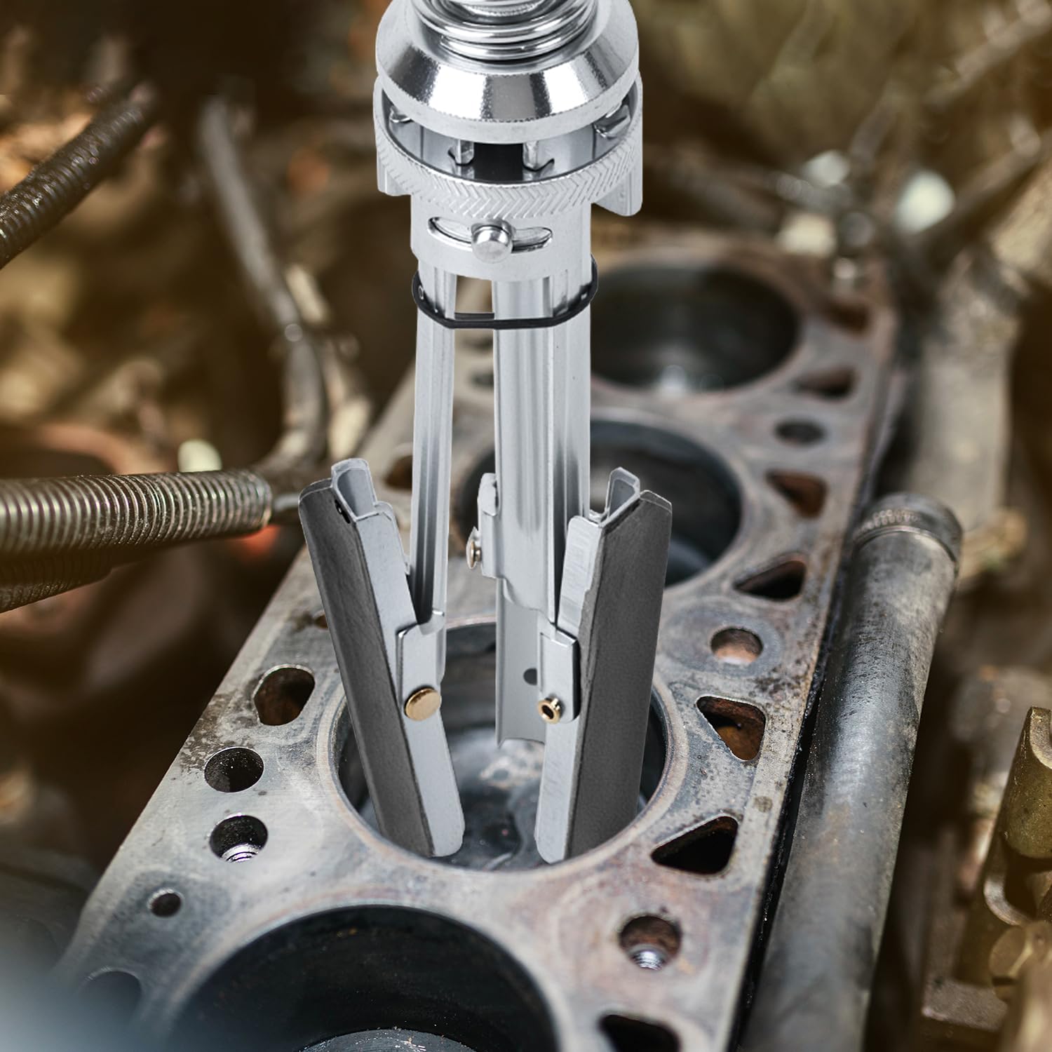 Outil de Rodage Ø 51-178 mm Honahle - 3 Pouces, 3 Bras, Grain 220 Grit, Compatible avec Visseuses et Perceuses