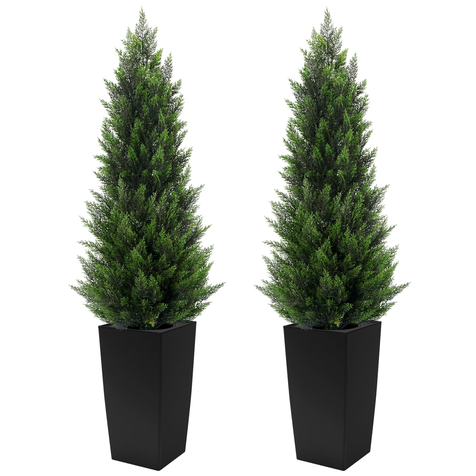 5FT Artificial Cedar Topiary Trees