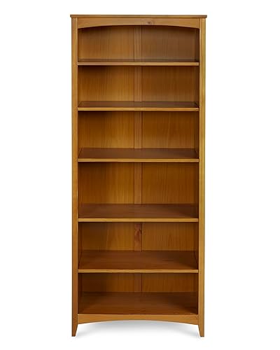 Shaker Style 6 Shelf Bookcase / Solid Wood / 72