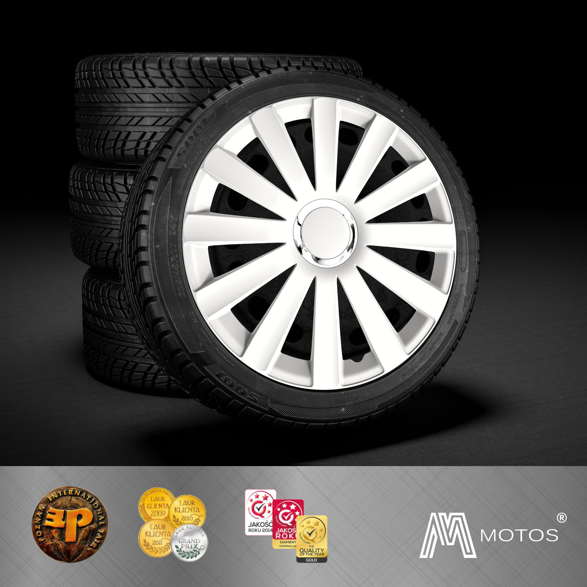 Copricerchi M MOTOS Da 16 Pollici - Set Di 4 Pezzi Antifessurazione, Super Leggeri E Facili Da Montare Senza Attrezzi! - Foto 10