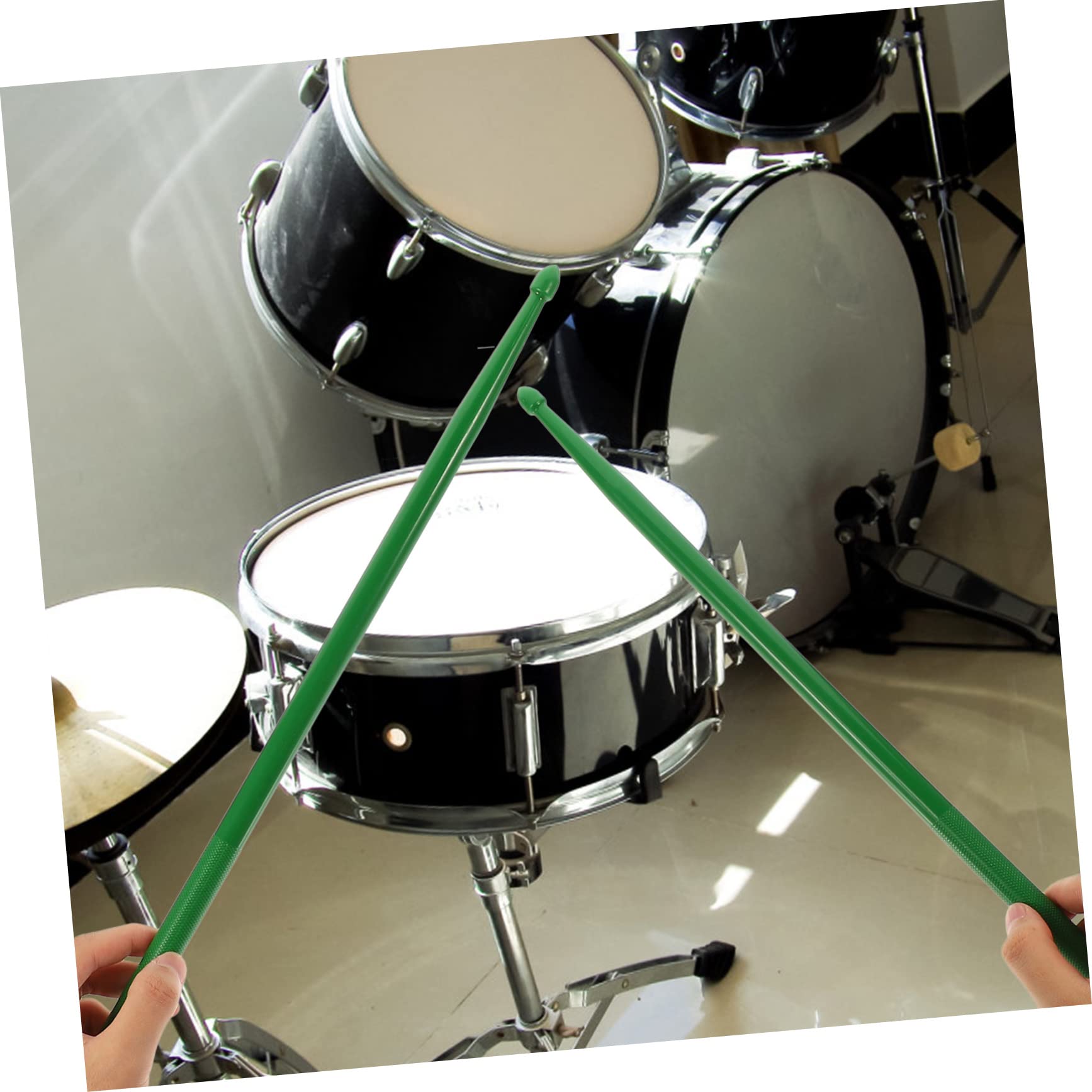 VICASKY 3paare Langlebige Doppelseitige Percussion-sticks Für Schlagzeug Für Anfänger Und Strapazierfähig Und Komfortabel Der Handhabung Tiefgrün