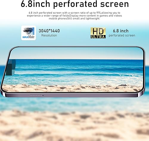 Miniatura 3 de 14 ProMA X - Teléfono celular desbloqueado, batería de larga duración de batería de 6.82 pulgadas, pantalla HD desbloqueada, 6+256 GB Android 13.0