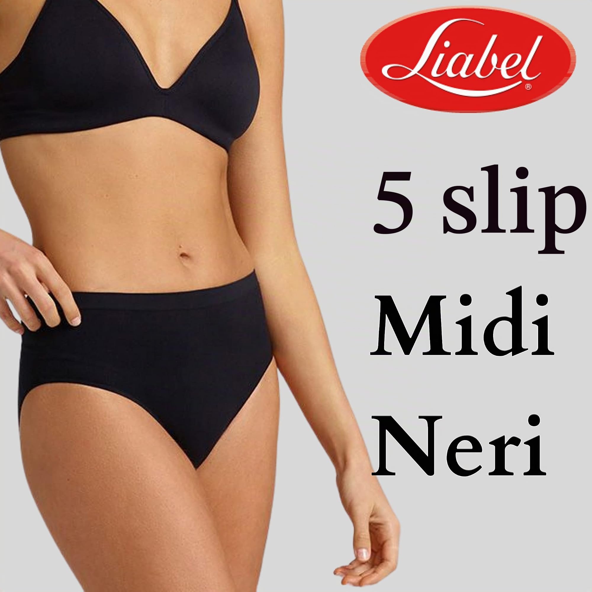 Intimitaly 5 Slip Vita Alta Donna Microfibra Manopesca Ultra Morbido Mutande Donna Cotone Vita Alta