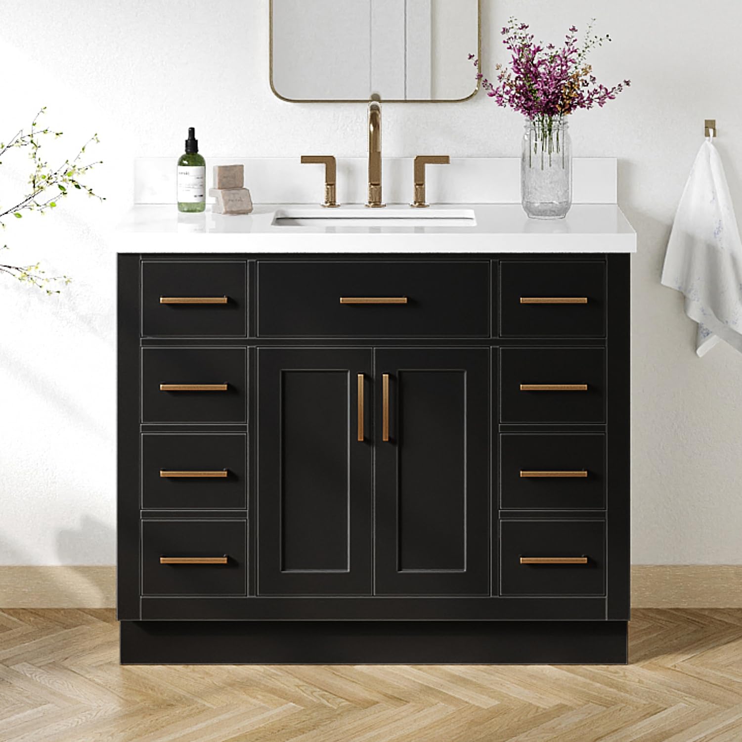 DKB Isabella 42 Black Vanity