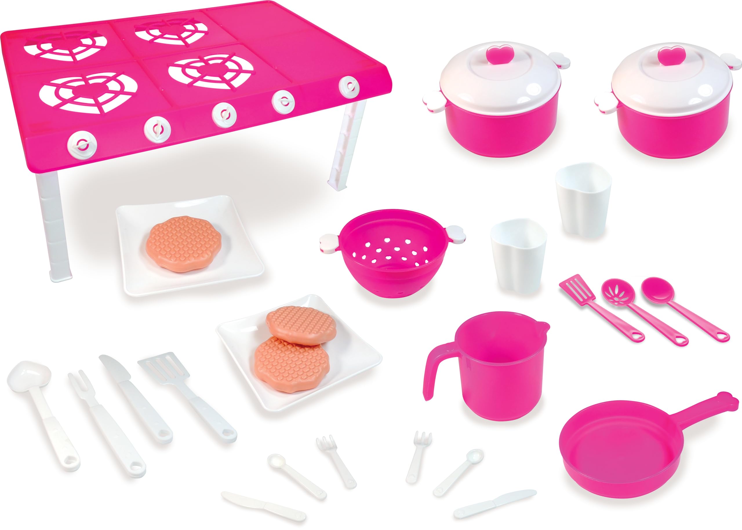 GGB Plast Brinquedo Panelinhas Gigi Gourmet 24 Peças Rosa | Amazon