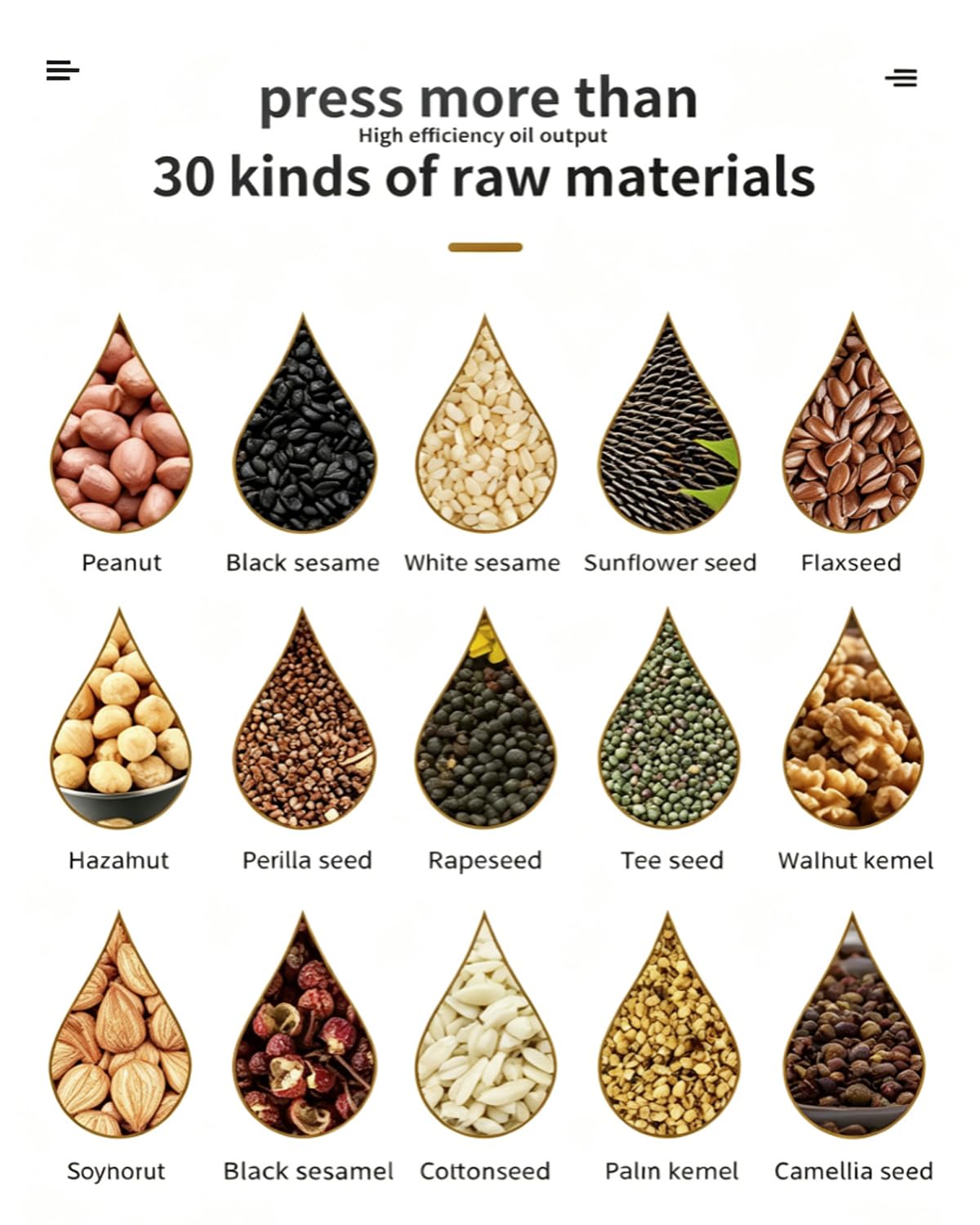 Elektryczna prasa do oleju, automatyczny ekstraktor oleju na zimno i na gorąco z prętem prasującym spawanym plazmowo, podgrzewanie o stałej temperaturze, 24-godzinna ciągła praca do rzepaku, sezamu