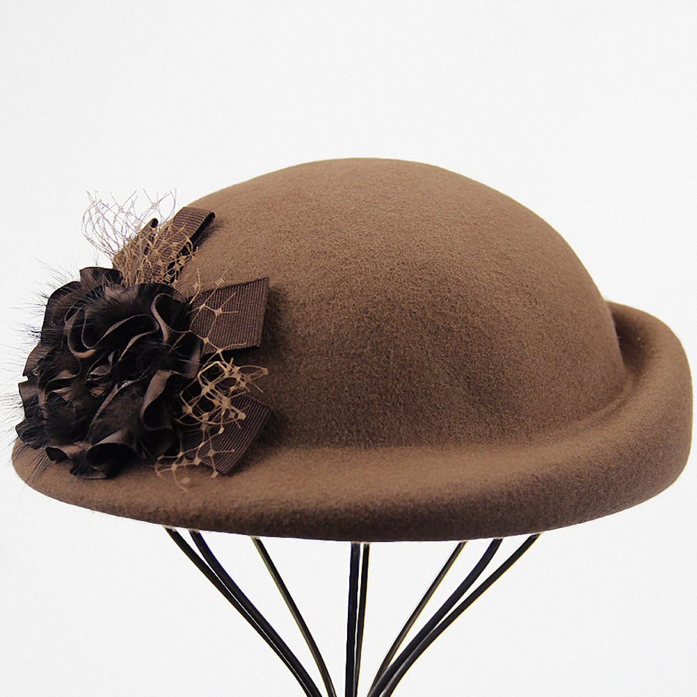 Maitose® Women's Lace Flower Wool Beret Cap Headwear