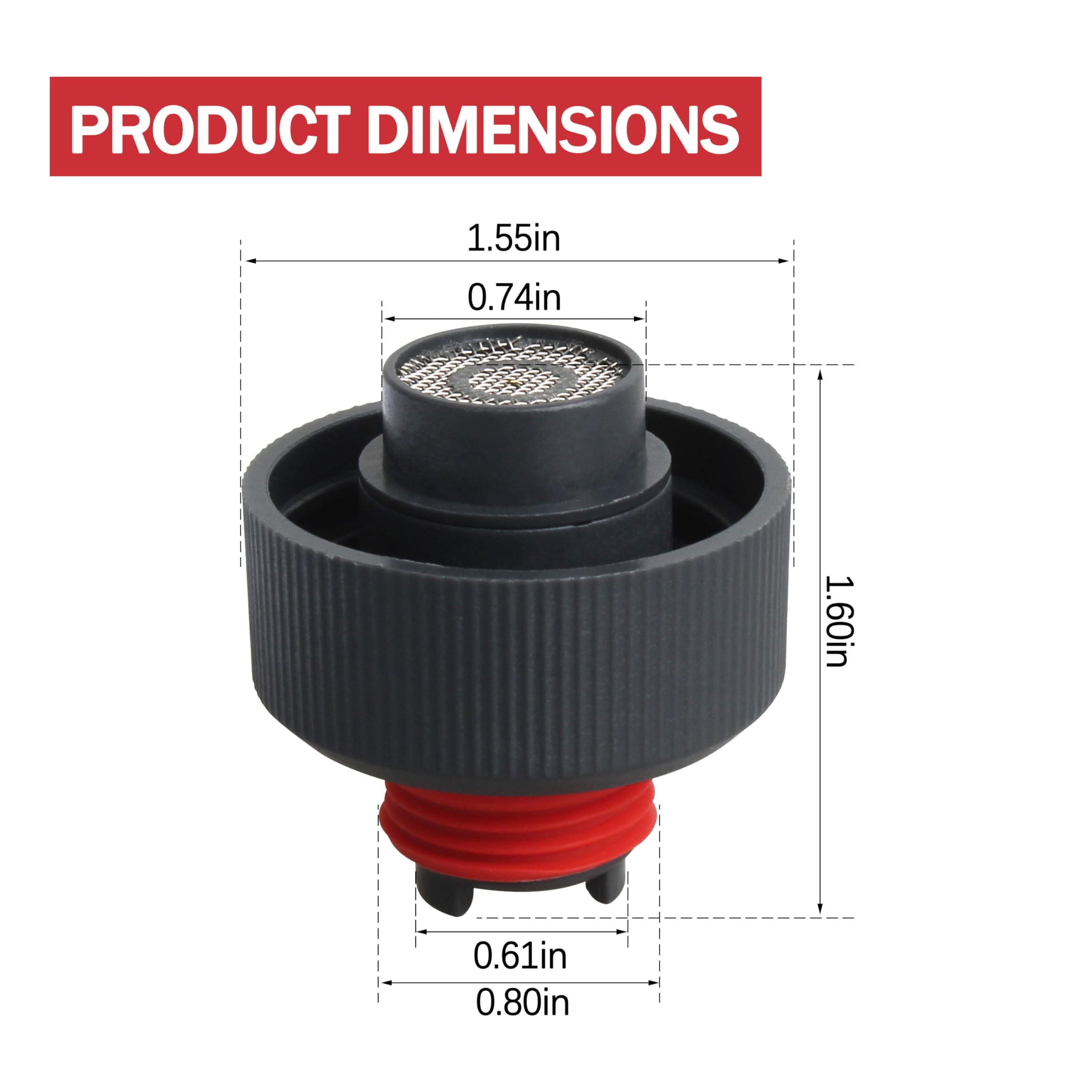 440014958 Solution - Tapa de tanque de agua para piezas de repuesto Hoover Cleanslate FH14000, FH14010, FH14020, FH14050, FH14051, FH14052 (paquete de 2)