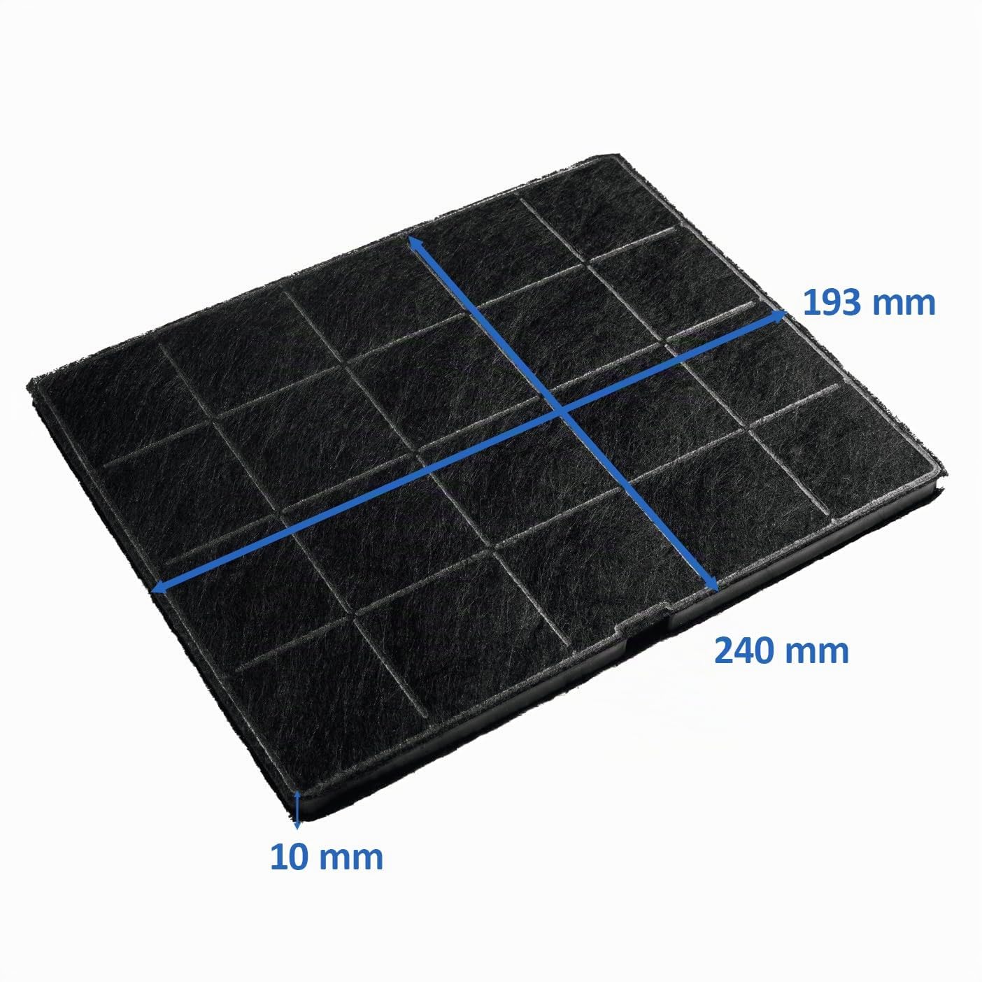 Filtre à charbon actif Convient pour Electrolux Zanussi 9029798767 ECFB01 33005299 Best 08999113 hottes de cuisine, hottes aspirantes