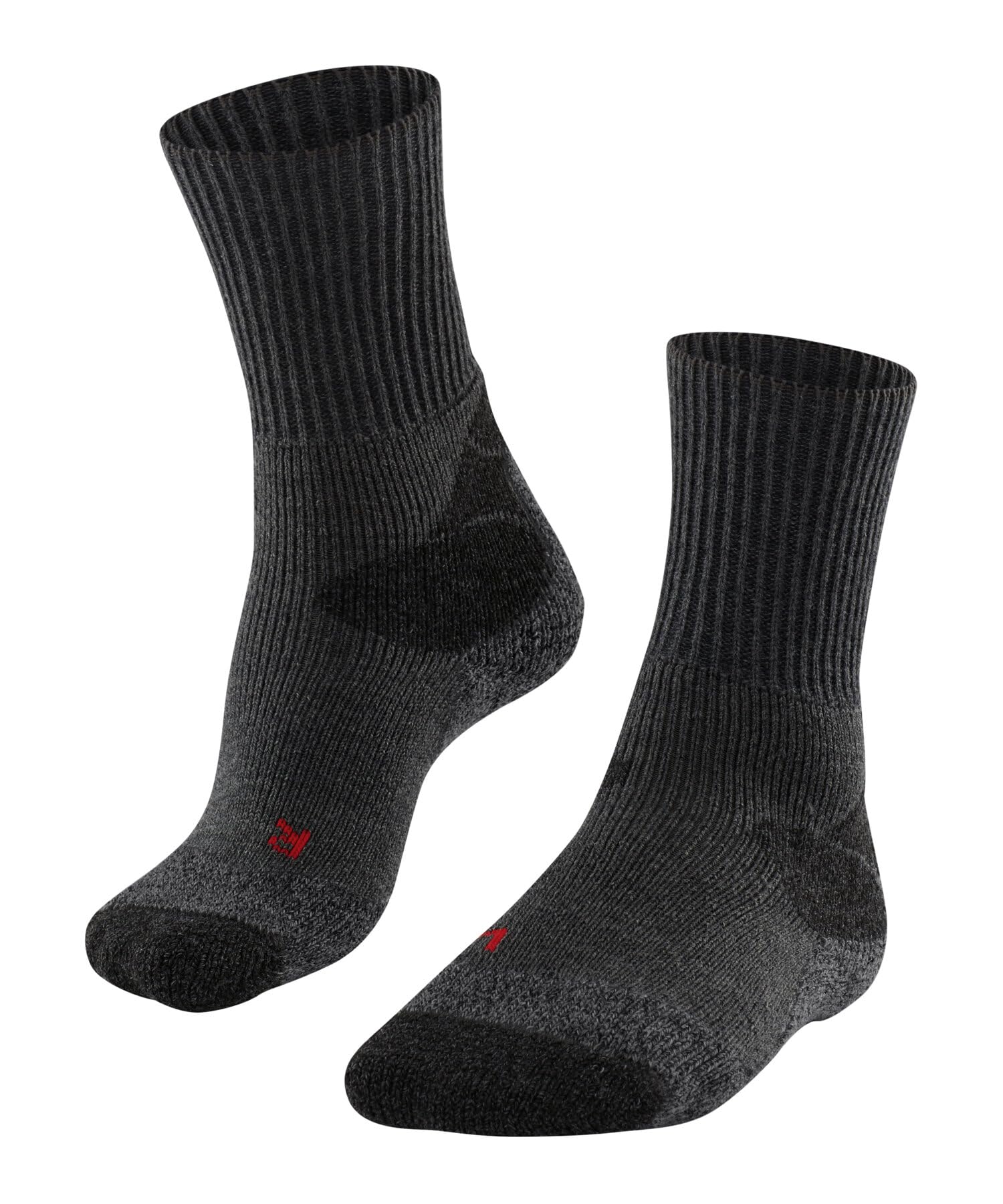 FALKE Men's TKX Expedition M So Wool Thick Anti-Blister 1 Pair Hiking Socks, Grey Asphalt Melange 3180, 11-12.5