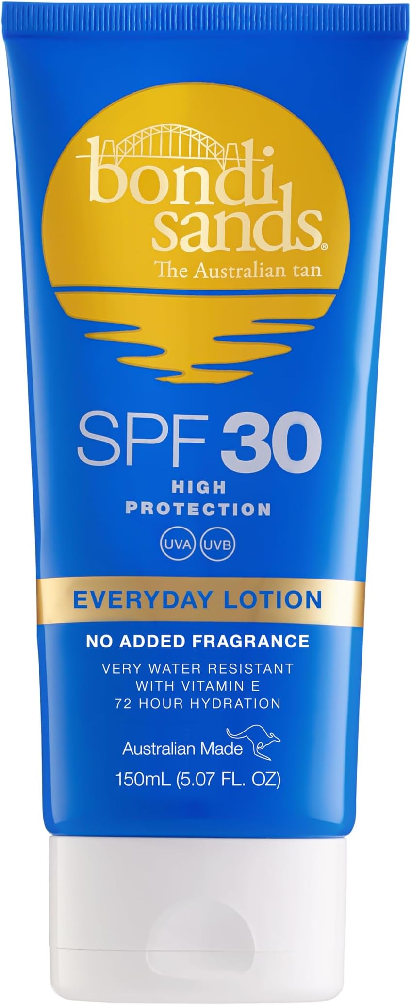 Fragrance Free Sunscreen Lotion SPF 30 | Non-Greasy Broad-Spectrum Formula Moisturises, Soothes, and Protects Skin, Water Resistant Up To 4 Hours + Cruelty Free | 150 mL/5.07 Oz