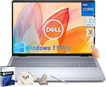 Inspiron 16 Touchscreen Laptop - Intel 10-Core 7 150U(Up to 5.4GHz), 16'' FHD+ Anti-Glare Dsiaplay, Express Charge, Backlit Copilot Keyboard, Windows 11 pro, Fingerprint (32GB DDR5 | 1TB SSD)