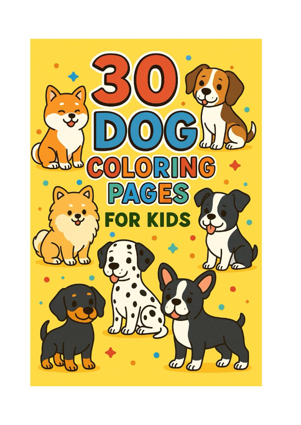 30 DOG COLORING PAGES FOR KIDS