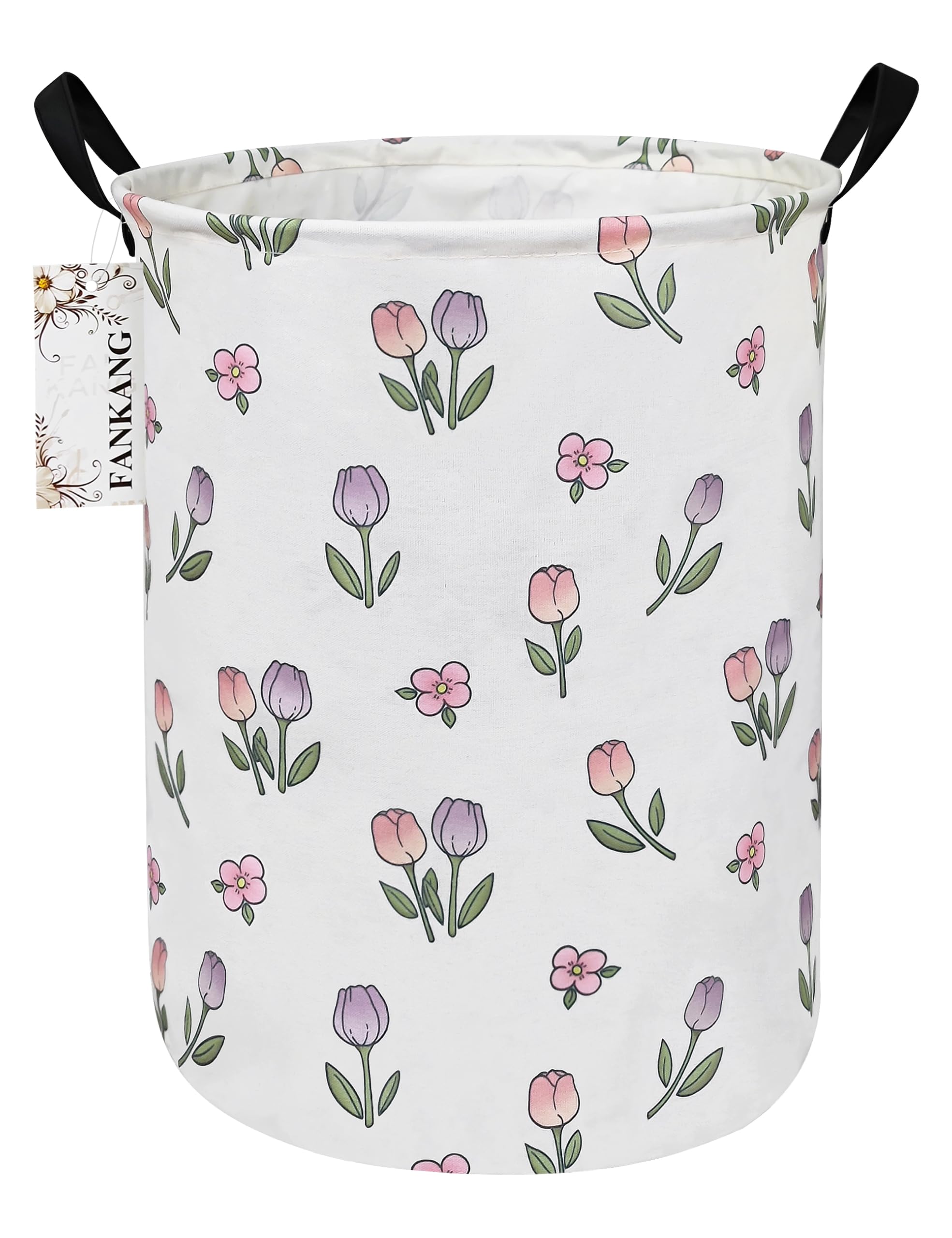 FANKANG Laundry Hamper Storage Bins Nursery Hamper Canvas Foldable Large Storage Baskets for Kids Toys Room Nursery