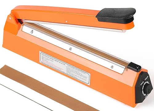 12 Inch Impulse Heat Sealer Impulse Bag Sealer, Manual Poly