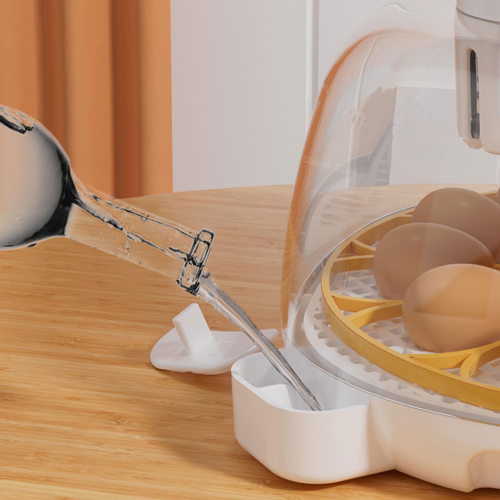 Incubadora de 12 Huevos con Giro Automático de Huevos y Control de Humedad, Incubadoras de Huevos de Diseño Ventilado para Huevos para Incubar, Incubadora de Huevos de (Enchufe