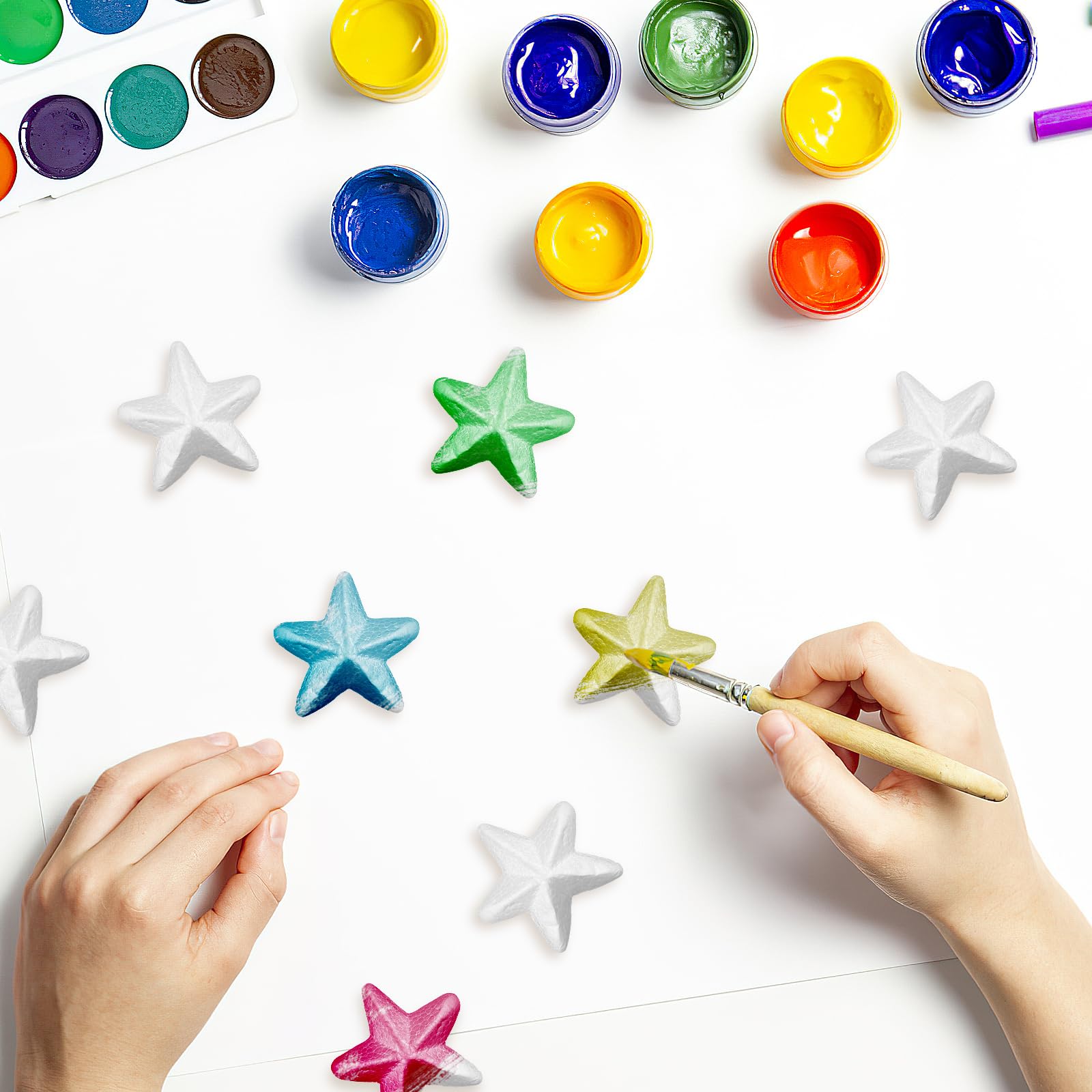 10 Pieces Star Decor Bulk for Balls 3 Inch Foam Star Star Star Decorations DIY Craft DIY Decorations Foam Star Craft Supplies Craft Foam Shapes
