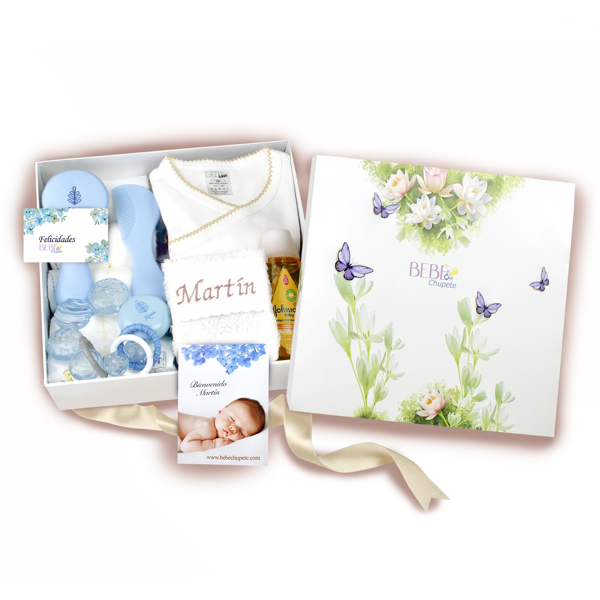 Regalo Bebe - Bebe Recien Nacido - Regalo Bebe Recien Nacido Niño PERSONALIZADO- Regalo para Bebes Recien Nacidos - Cesta bebe recien nacido niño - Cosas para Bebes Recien Nacidos -Baby Shower (Beige)