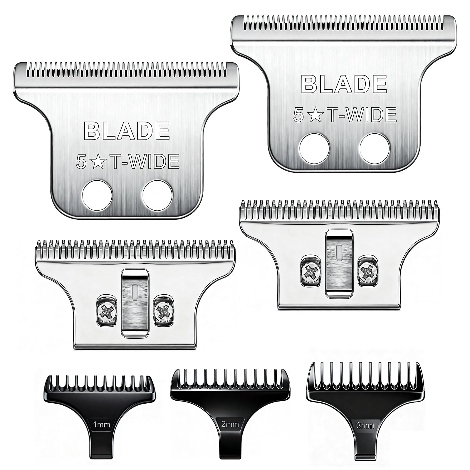 #2215 T Wide Adjustable Trimmer Blades for Wahl 5 Star Series Detailer (8081) and Cordless Detailer LI (8171) Hair Clippers Blades-Model 2215