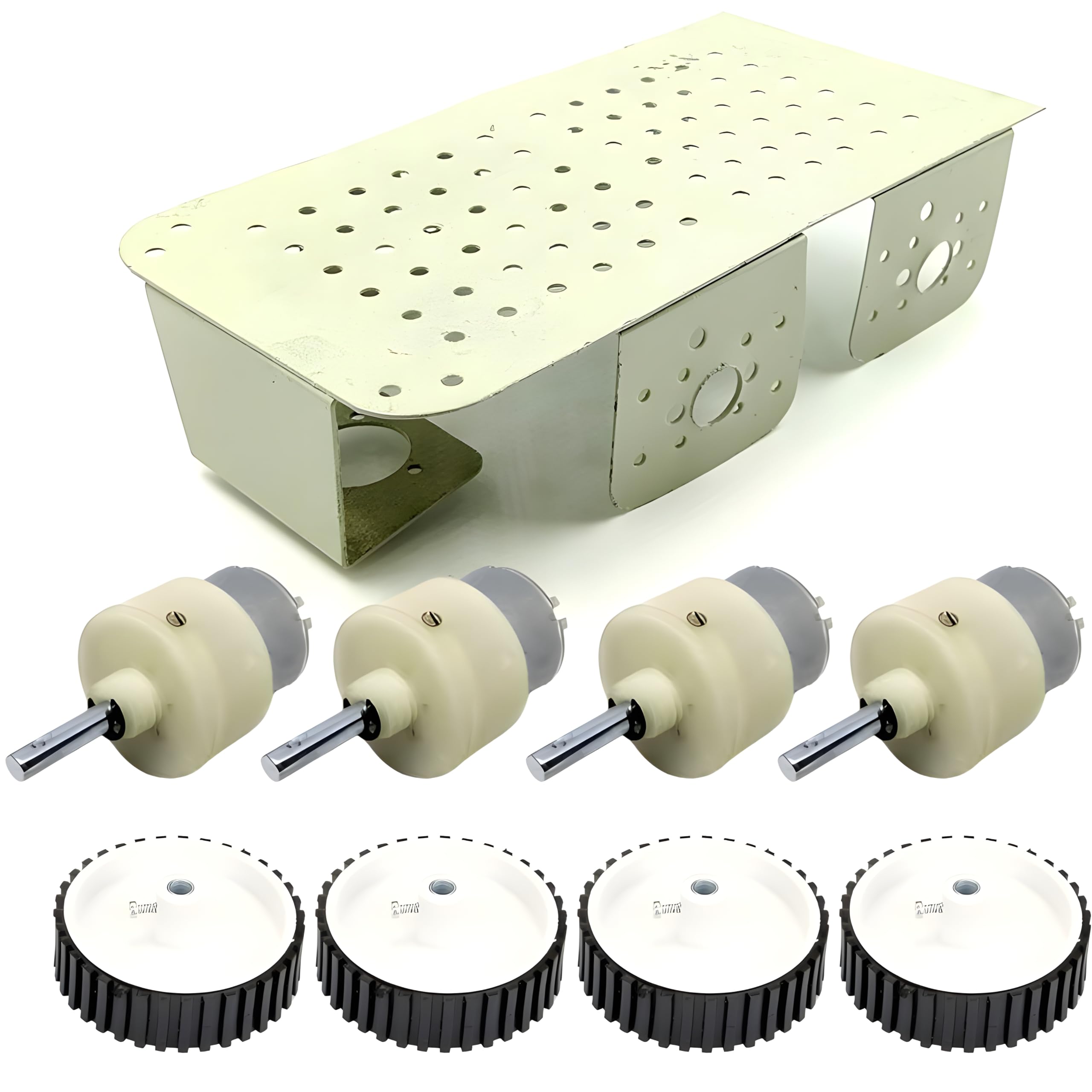 R&D Metal Chassis Platform 200x105x50mm + 300 Rpm Dc Motor + 7x2 inch 4 wheel Robot Smart Car Kit (B0CP3JXB7Q) Amazon Price History, Amazon Price Tracker