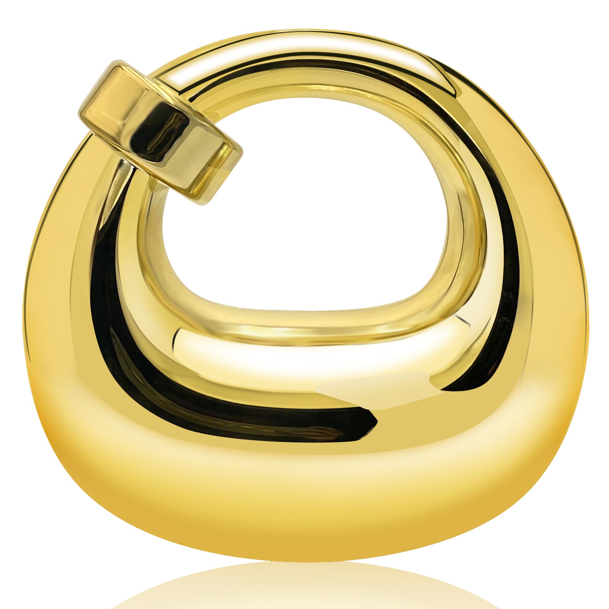 FUTTSPAI Moon Shaped Acrylic Clutch Purse for Women Metallic Evening Bag for Wedding Guest, Party, Cocktail