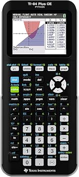 Scientific Python Graphic Calculator, Folima TI-84 Plus CE Color Graphing Instruments, Black 7.5 Inch