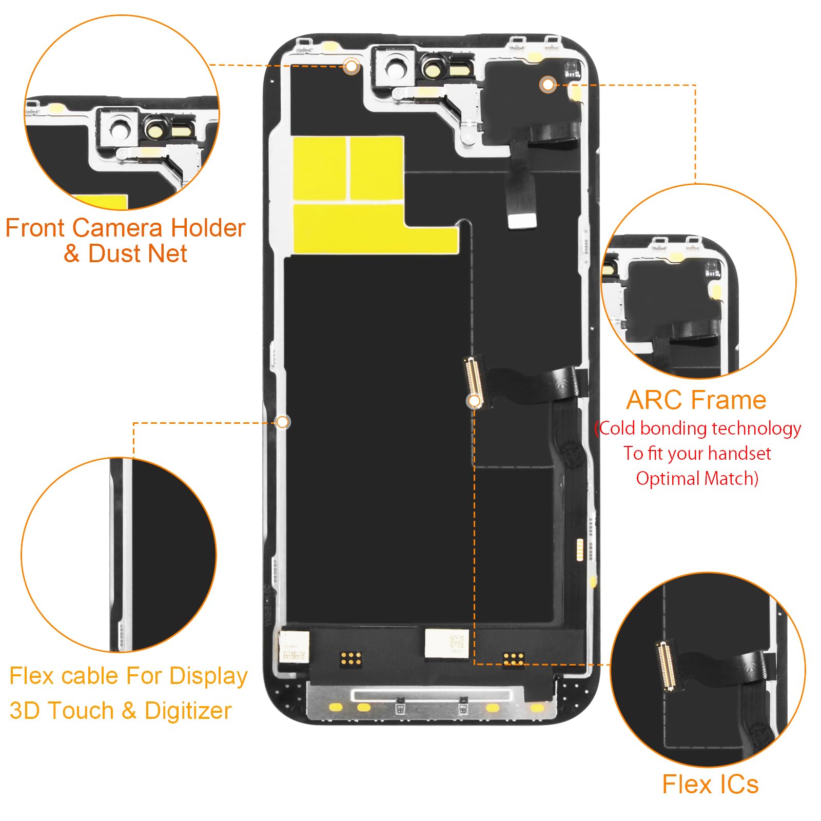 Olivechard TFT for iPhone 14 Pro LCD [120Hz Promotion+Sensor Cable