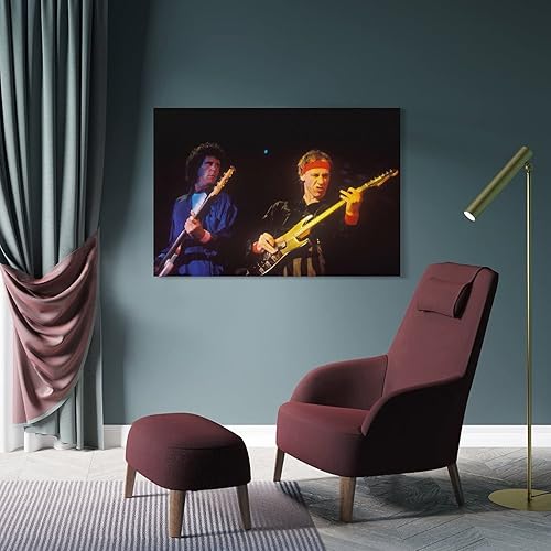 Miniatura 4 de HAILAOB Mark_Knopfler - Póster retro clásico de los años 80, impresión de lienzo para decoración de habitación, 11.8 x 17.7 in