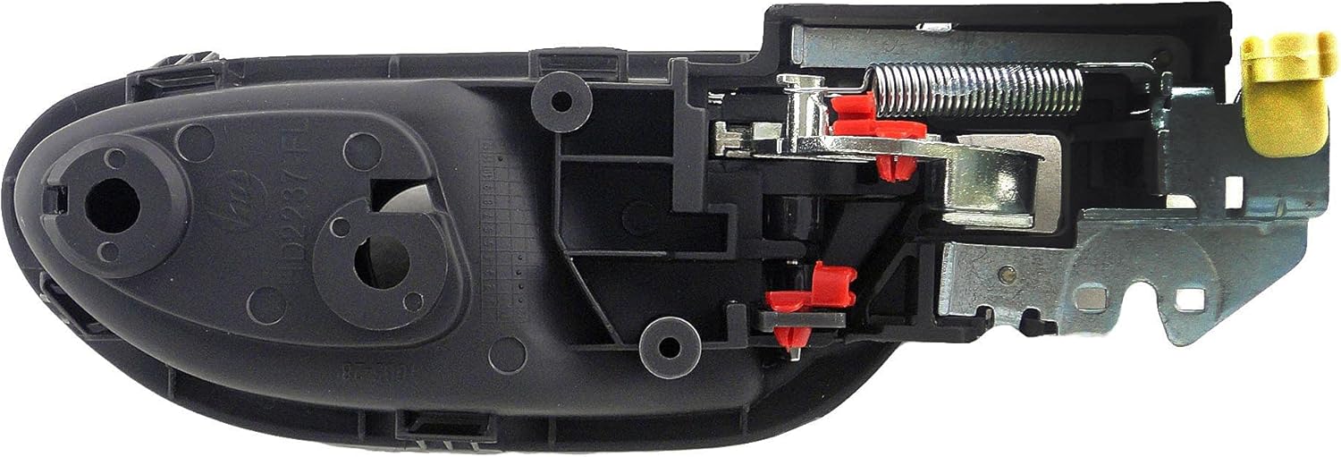 Dorman 81442 Front Driver Side Interior Door Handle Compatible with Select Honda Models, Smooth Silver Lever; Brown Housing