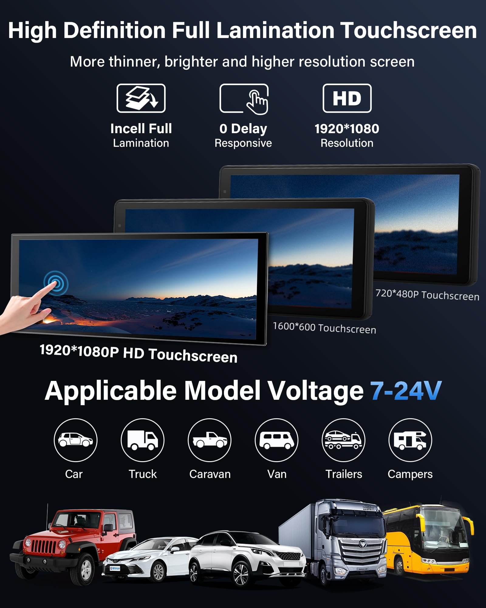 11,3'' Pantalla Carplay Android Auto con 4K Dashcam OEM Soporte de Pie | 350° Giratorio Cámara Frontal 4K + Cámara Trasera 1080P, BT Audio, Dispositivos de Navegación, Grabación en Bucle, General