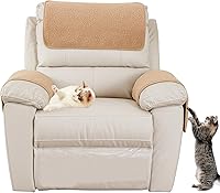 Vista 14 de Funda para reposabrazos de sofá, funda para reposabrazos de silla reclinable, funda de terciopelo de cordero, antideslizante, protector de muebles