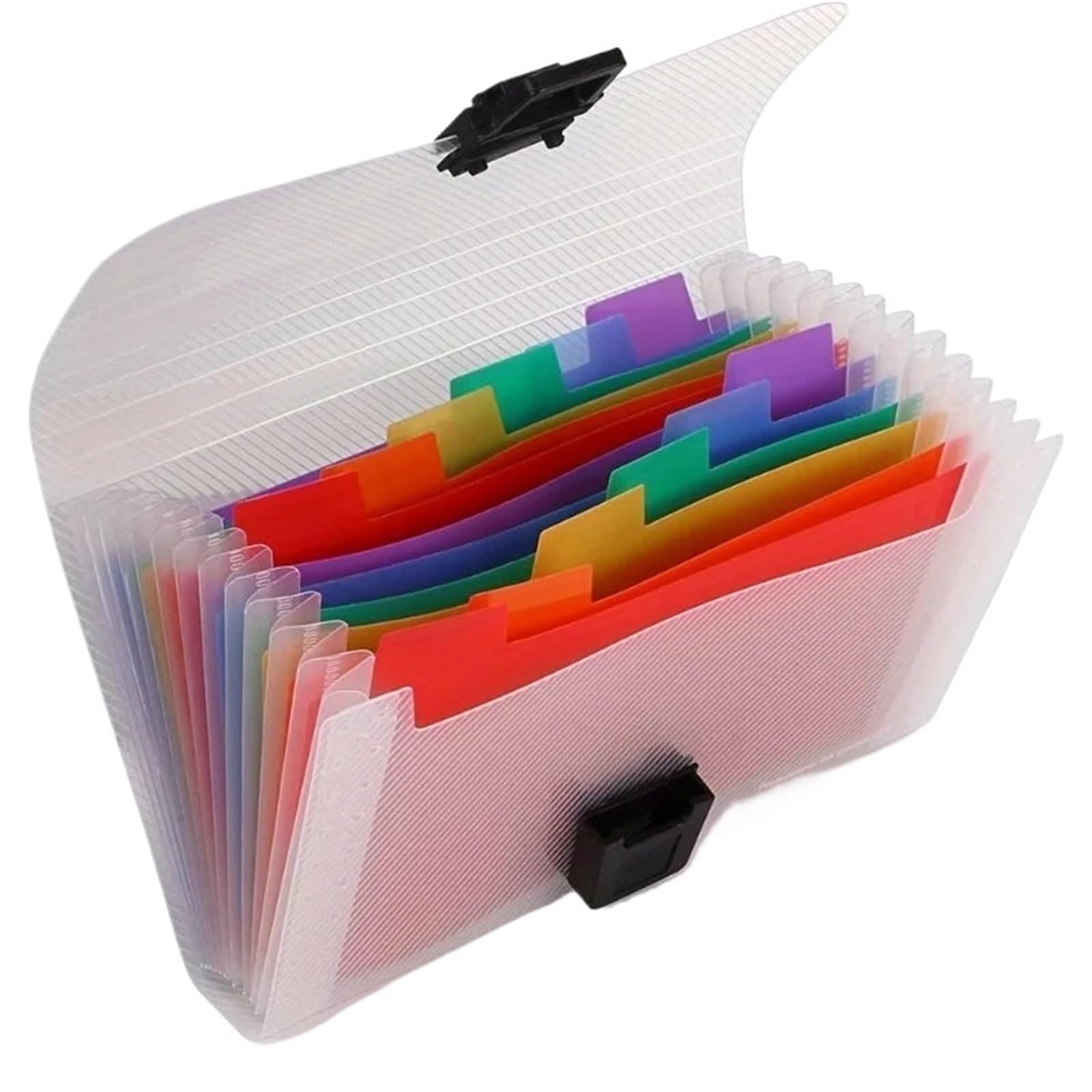 Cartelle A Soffietto Organizzatore di documenti desktop a fisarmonica | Portafoglio multitasche A6, supporto da tavolo portatile for ricevute