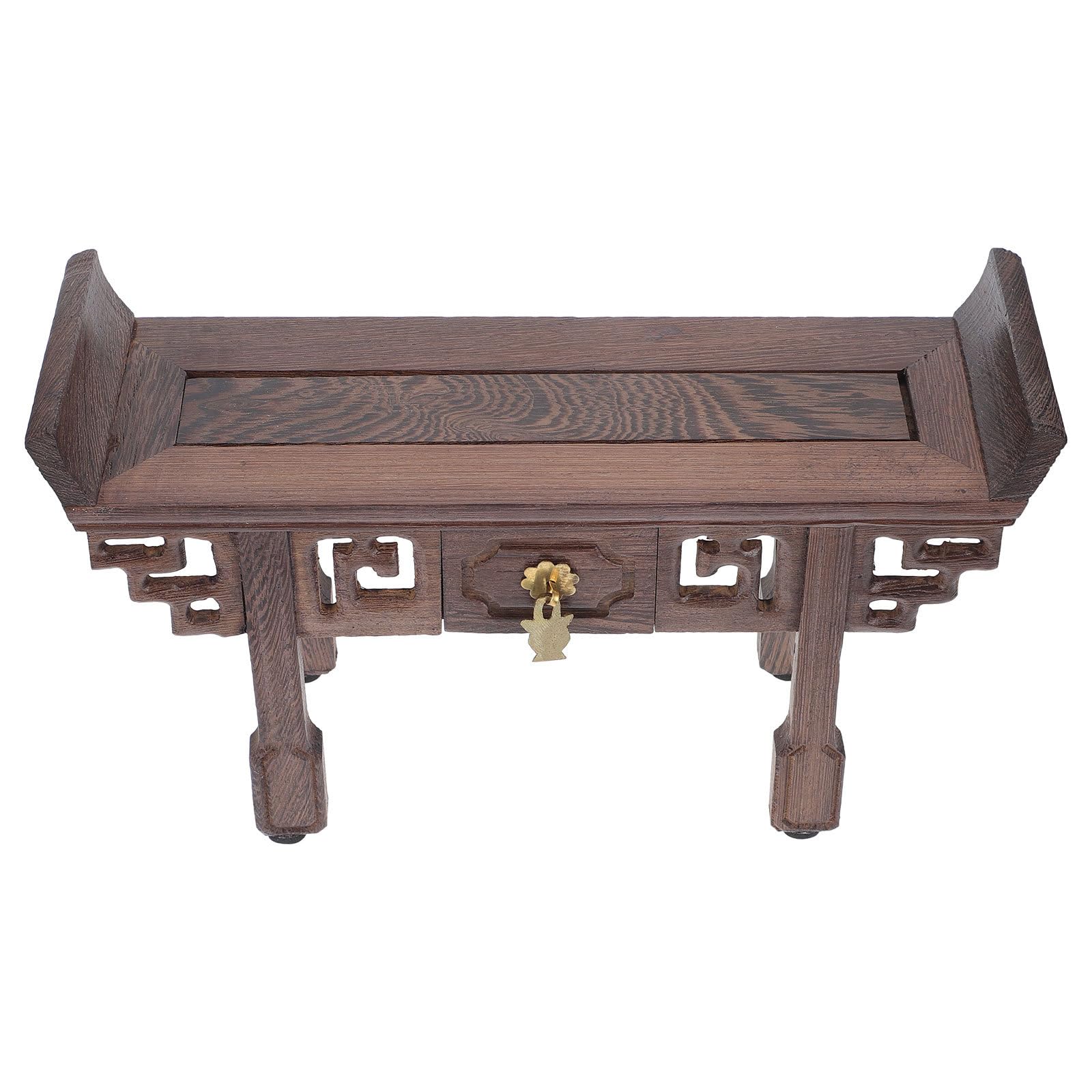 VALICLUD Soporte de Exhibición de Madera de Pollo Alas, Base Pequeña para Antigüedades y Figuras, Pedestal para Jarrón de Bonsái, Adecuado para Decoración de Hogar y Oficina, Estilo Chino