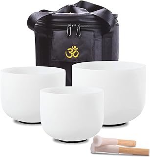 Sponsored Ad - FMTY 7inch 8inch 9inch Crystal singing bowls set sound bowl for healing Mindfulness, Meditation, Yoga, Spir...