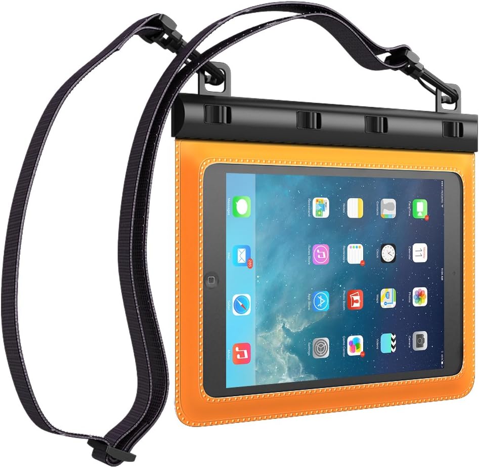 Ultraproof Waterproof Pouch Case for Any Version of Apple iPad Mini / iPad Mini Retina Display / iPad Mini 2 / iPad Mini 3 - (Orange)