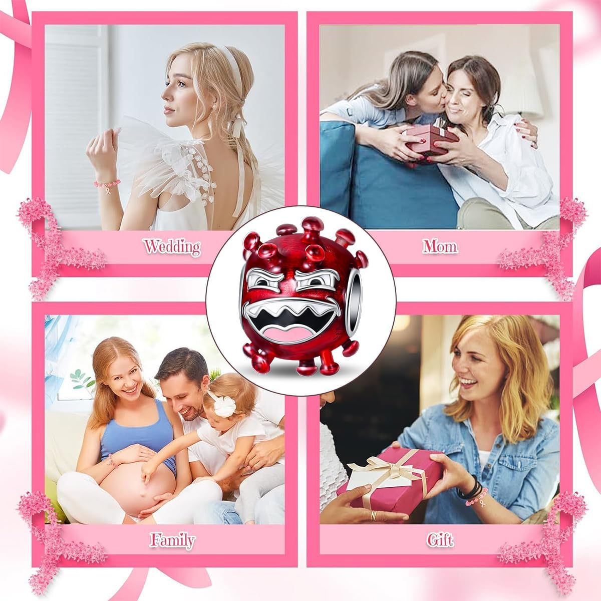 Charm Fit for Pandora Bracelets Christmas Festival Heart Animals 925 Silver Bead Charms Jewelry Gift for Women and Friend - Image 6