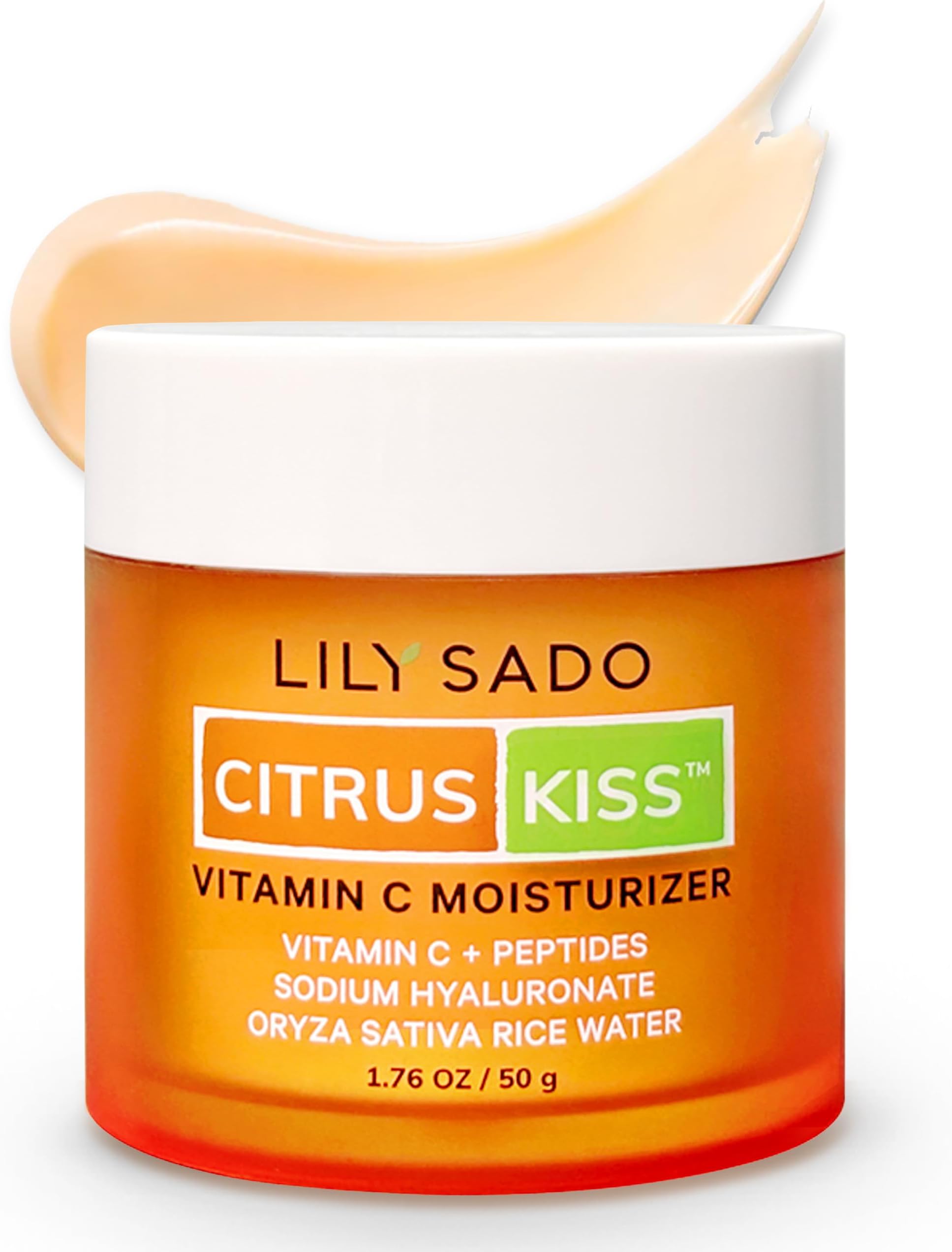 LILY SADO CITRUS KISS™ Vitamin C Moisturizer - Anti-Wrinkle Natural Vegan Daily Face Moisturizing Lotion - Hydrates, Softens, Firms & Tones for Healthy, Glowing & Radiant Skin. For Women & Men