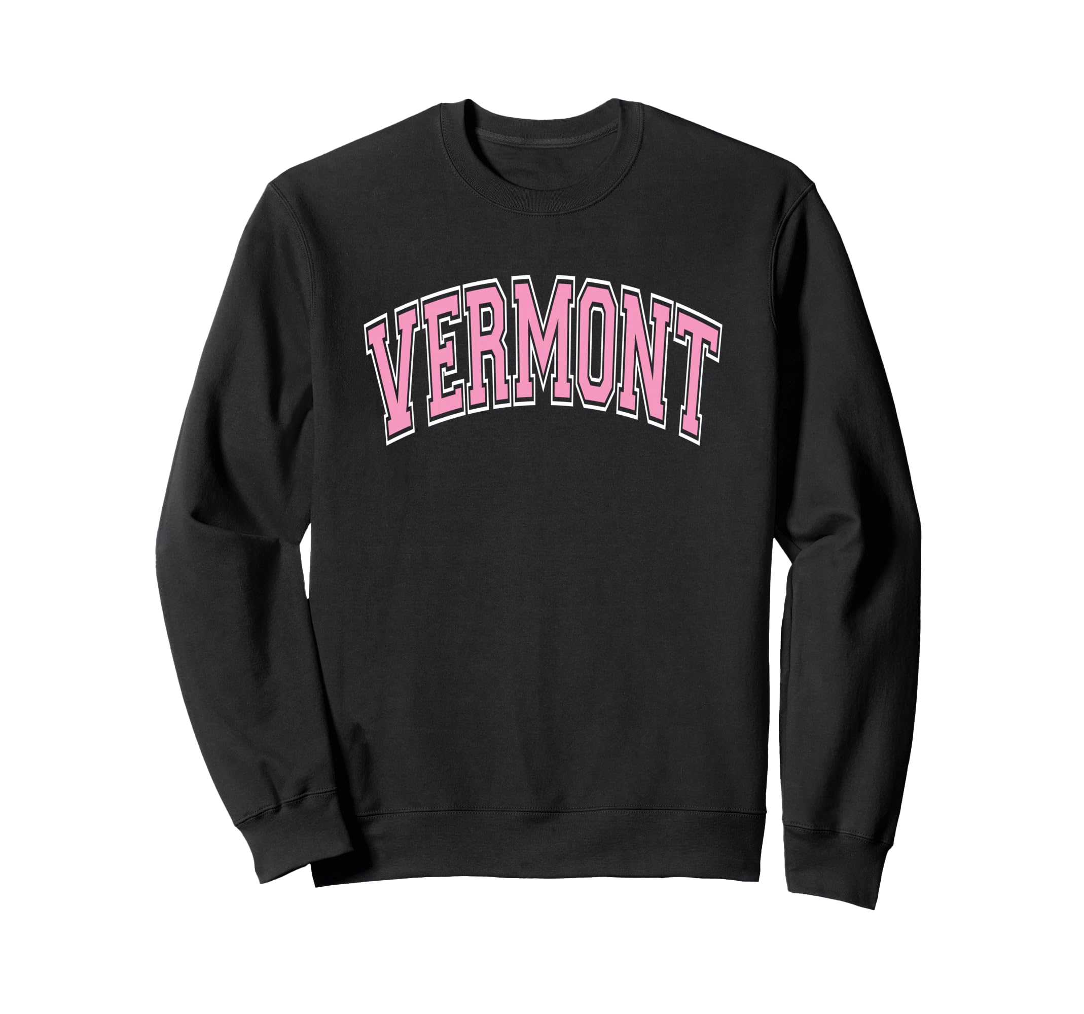 Vermont Arched Pink Text Sweatshirt