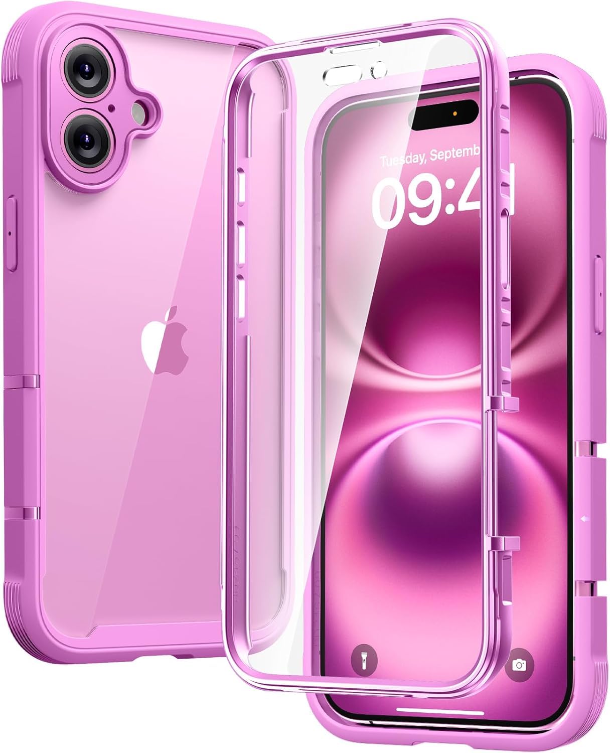 Diaclara für iPhone 17e Hülle & iPhone 16e Hülle mit MagSafe, Militärschutz 360 Grad Vollschutz Schutzhülle Stoßfest mit integrierter Displayschutzfolie Handyhülle für iPhone 17e/16e 6,1