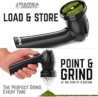 Mamba Grinders Elektromos Fűszerdaráló - Fekete, USB Tölthető, Alumínium, 2000 mAh, Fűszernövényekhez, Utazáshoz, Kiegészítőkkel 3