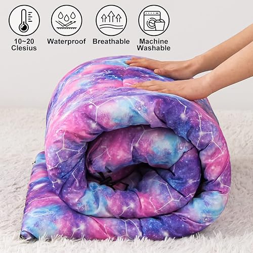 Miniatura 6 de Holawakaka Saco de dormir al aire libre para adultos, 3 estaciones, cálido clima frío, impermeable, ligero, bolsas de dormir para adultos,