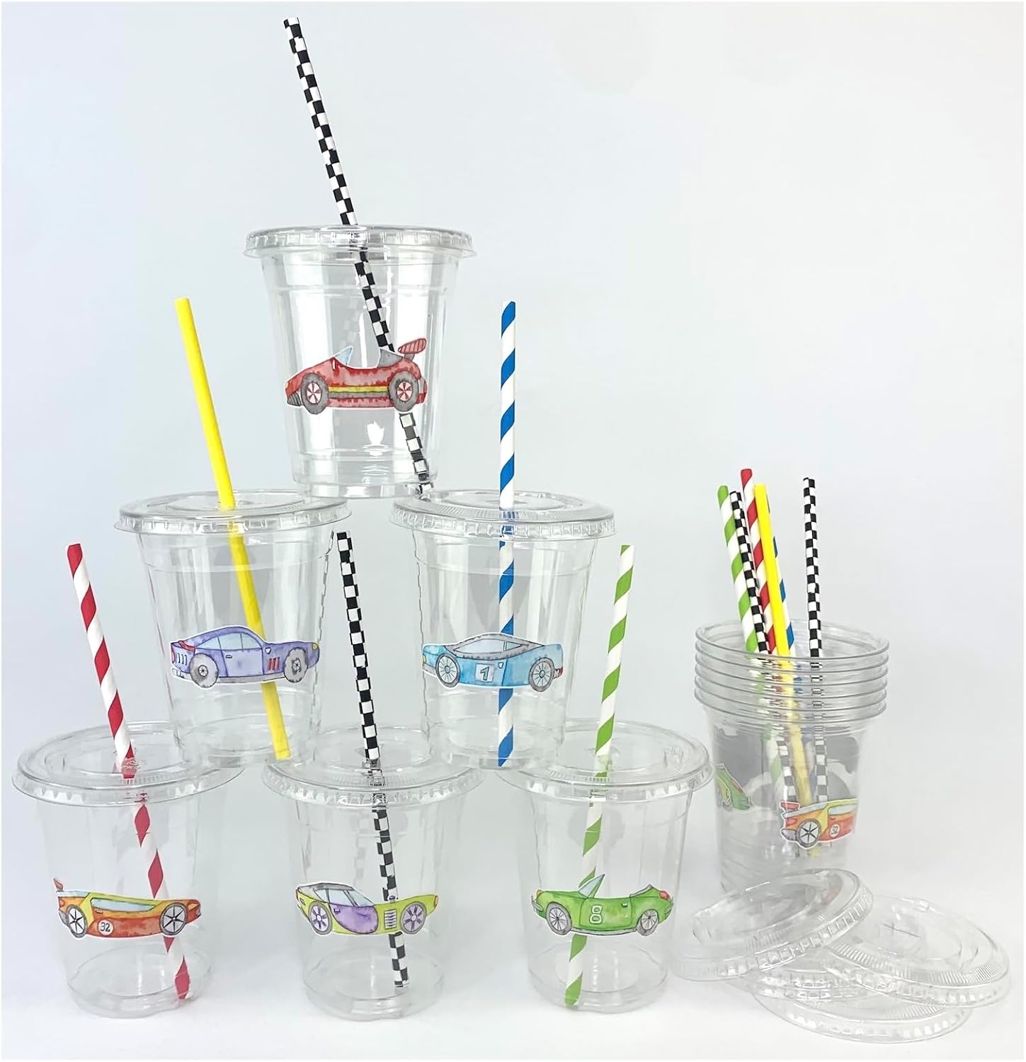 Cowea Raxe Cups Amazon.com: Race Car Themed Disposable Plastic Cups, 12 oz, Set of 12 ...