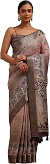Soch Womens Tussar Abstract Print Saree