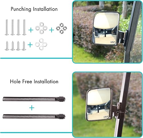 Miniatura 3 de 10L0L - Espejos retrovisores laterales de carrito de golf Club Car EZ-GO Yamaha y otros