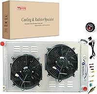 Vista 1 de Radiador de aluminio de 4 filas para 1970 1971 1972 1973 1974 1975 1976 1977 1978 1979 1980 1981 Pontiac Firebird/Trans Am 3.8L-6.6L I6 V8 todo