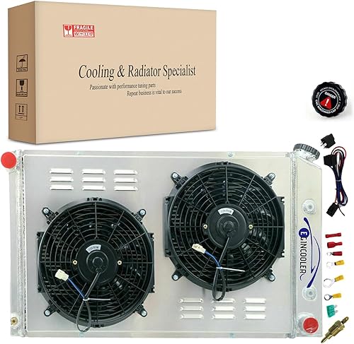 Radiador de aluminio de 4 filas para 1970 1971 1972 1973 1974 1975 1976 1977 1978 1979 1980 1981 Pontiac FirebirdTrans Am 3.8L-6.6L I6 V8 todo