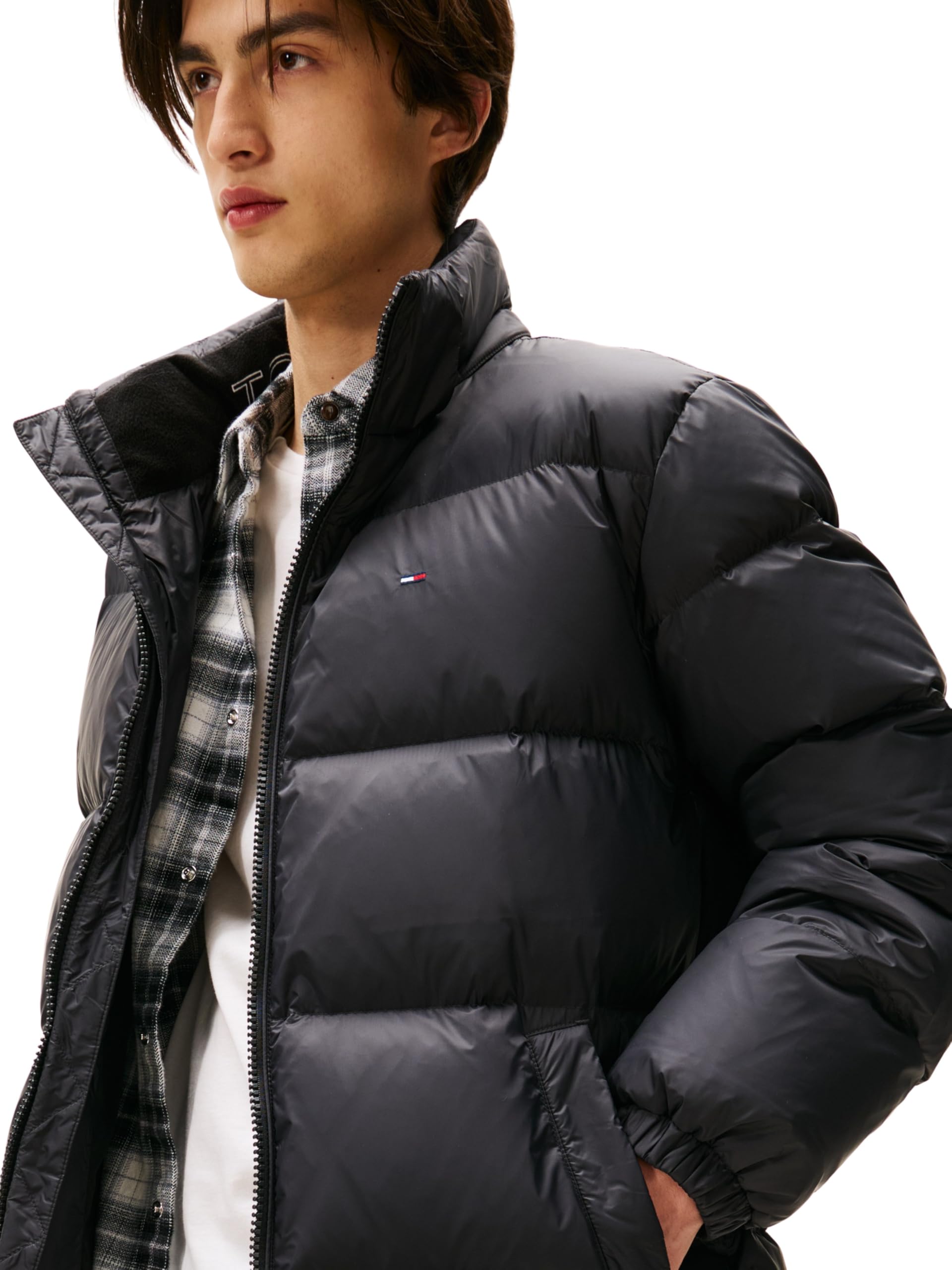 Tommy Jeans Uomo Piumino Essential Down Parka con Cappuccio